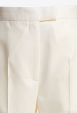 Alexander McQueen Straight-Leg Tailored Pants White 830017QJADK9025_81032
