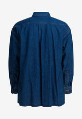 Auralee Denim Buttoned Shirt A25SS01SDMIDIUM WASHED INDIGO_ef6cc98e-a43f-4a05-ab24-73447de9a69c