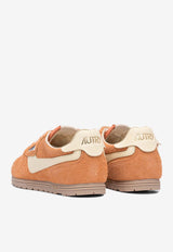Autry Windspin Leather and Suede Sneakers Orange WSLMUB05_79848