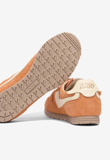 Autry Windspin Leather and Suede Sneakers Orange WSLMUB05_79848