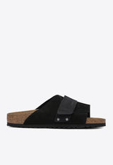Birkenstock Kyoto Suede Slides Black 1022566BLACK_81116