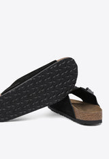 Birkenstock Zurich Tech Suede Slides Black 1026783TECH BLACK_81112