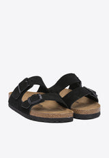 Birkenstock Arizona Suede Sandals with Buckled-Straps Black 1027164BLACK_80705