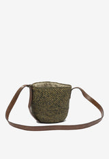 IBELIV Raffia Bucket Bag Green MAIKASAVANE_80447