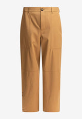 Loewe Silk-Blend Tailored Pants Beige H526Y04WGOBEIGE_78652