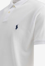 Polo Ralph Lauren Logo Embroidered Polo T-shirt White 710666998002WHITE_77134