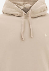 Polo Ralph Lauren Logo Embroidered Hooded Sweatshirt Taupe 710916690029STONEWARE GREY_76904