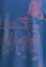 Stüssy In Bloom Printed T-shirt Blue 19051090801 BLUE_82187