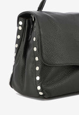 Zanellato Small Postina Leather Top Handle Bag Black POSTINA DAILY S0680100040000Z0001_75694