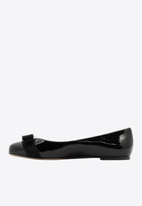 Ferragamo Varina Patent Leather Ballet Flats Black 0574556_ac109f1f-3b5c-423d-9b3c-78ca29162742