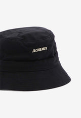 Jacquemus Gadjo Knotted Bucket Hat Black 223AC0015001990_c9c149fe-5b1f-41a4-b0c6-50ce028fd038