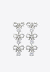 Self-Portrait Crystal Bow Drop Earrings Silver PF25-612E-SLSILVER_21317111-0249-483f-89d7-20aa9398a0df