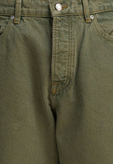 Stüssy Big Ol' Straight-Leg Jeans Green 1165991368 FADED ARMY_f3d4b551-c097-4bc7-8656-48da71924277