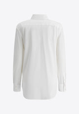Valentino Long-Sleeved Shirt with Jeweled-Buttons White 6B3AB7805A6001_db9a3eaa-54a9-492c-bf88-5303fd23cc5c