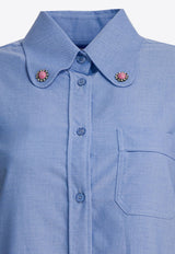 Logo Embroidered Buttoned Shirt