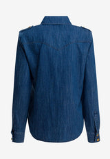 Valentino Western Style Denim Shirt Blue 6B3DB02X94C558_6108c3f9-ea14-4154-bb7b-87e4a7e21298