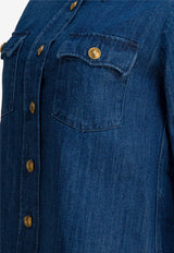 Valentino Western Style Denim Shirt Blue 6B3DB02X94C558_6108c3f9-ea14-4154-bb7b-87e4a7e21298