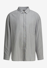 Acne Studios Striped Casual Shirt Gray BB0698AM4_16556032-ad92-4821-ab0f-43530d995c74