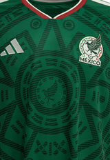 Adidas Originals Home Mexico 26 V-neck Jersey T-shirt Green JL8580BGREEN_1da06515-496c-40b2-88cc-b2d9541c1a9b