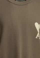AMI PARIS Ami De Coeur Jersey Knit Sweater Beige UKS859.KN0156A117_1a7f9058-a980-42ff-8d8e-5d8ed029ef01