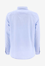 A.P.C. Logo-Embroidered Buttoned Shirt COECK-H12499IAB_2d233f13-413d-4e4f-8306-02c198870b01