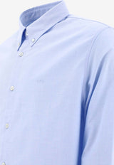 A.P.C. Logo-Embroidered Buttoned Shirt COECK-H12499IAB_2d233f13-413d-4e4f-8306-02c198870b01