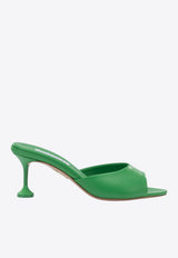Aquazzura Bisous 65 Nappa Leather Mules Green BISMIDM1NAPPLR_0bc9ae53-d100-4a90-84ce-fc846cb10a1c
