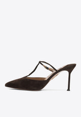 Aquazzura Sorbonne 85 Suede Mules Brown SBEMIDM0SUEESP_c0d3759a-8525-4cbe-99e0-0a10ee5a3bf8
