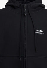 Balenciaga 3B Sports Icon Hooded Sweatshirt Black 855304TQVN99034_0dd584bf-c069-4736-b57f-5a3bb3edaba4