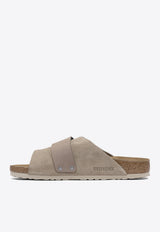 Birkenstock Kyoto Suede Slides Taupe 1015573TAUPE_8aa7f067-fa80-48d9-be3a-f4f428de2e79