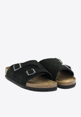 Birkenstock Zurich Suede Slides Black 1025060BLACK_1abb1a8b-1e6d-4a7b-b5d9-8c26470b9fe1