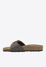 Birkenstock Madrid Big Buckle Raffia Low Sandals Brown 1031419CARAFE_d5daee82-803e-4f40-9964-dd23af3027a7