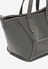 Brunello Cucinelli Mini BC Duo Monili-Embellished Tote Bag Gray MBMON2675C736_7c86aa9e-f7ef-4f27-8ffd-d3500bafc016