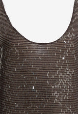 Brunello Cucinelli Sequin-Embellished Silk Top Brown MF940HW310C8589_283df191-ce0a-45e2-a231-c413e44d69f8