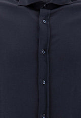 Brunello Cucinelli Silk-Blend Long-Sleeved Shirt Blue MH8366686C6134_18f675a4-98a3-427e-9868-a5a685dd5819
