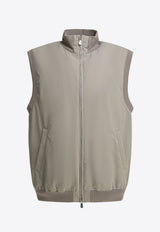 Brunello Cucinelli Zip-Up High-Neck Vest Brown MM4796584CJM82_280c8eea-4968-4af1-8b3e-54c9e5b183fe