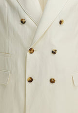 Brunello Cucinelli Double-Breasted V-neck Blazer White MR4787BPDC1010_fa79837b-4ae0-4935-b939-33f61205d8f1