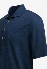 Brunello Cucinelli Basic Polo T-shirt Blue MR8273915C005_3d53fbe2-1d72-4c68-977d-db460b14e90a