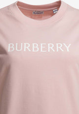 Burberry Logo Print T-shirt Pink 8118976_29bae25d-c957-4852-ac13-4dddc7f4e091