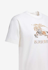 Burberry Checked EKD Print T-shirt White 8119014_e38e8682-fa81-4765-a0b0-5d4d2c1e1640