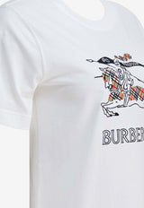 Burberry Embroidered EKD T-shirt White 8121038_609118eb-7b0a-4930-9e7c-a709b5058fc5