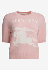 Burberry Intarsia Knit EKD Top Pink 8121956_f48ed569-7be4-4694-95e9-5df53063e661
