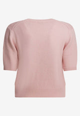 Burberry Intarsia Knit EKD Top Pink 8121956_f48ed569-7be4-4694-95e9-5df53063e661
