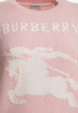 Burberry Intarsia Knit EKD Top Pink 8121956_f48ed569-7be4-4694-95e9-5df53063e661