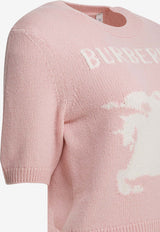 Burberry Intarsia Knit EKD Top Pink 8121956_f48ed569-7be4-4694-95e9-5df53063e661