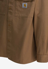Carhartt Wip Kelly Logo Patch Overshirt Beige I0362712FS.02_8d0d416c-2c1c-4270-bb85-e58980aae387