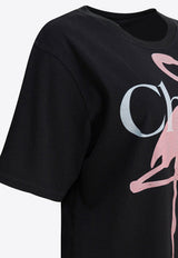 Chloé Flamingo Logo Oversized T-shirt Black CH26SJH20807070_38dfdd7b-d007-4be6-ba64-3e928b803b10