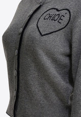 Chloé Heart Logo Wool Cardigan Gray CH26SMC08710012_66073fad-caf9-4cfb-b785-4ccab1b15b18