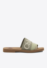 Chloé Woody Logo Slides Green CHC23U188EF3D6_43f30648-8e39-4108-8155-76be1fc1b32f