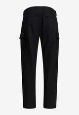 C.P. Company Metropolis Cargo Pants with Logo-Patch Black 20CLPA037A110407A999_382d3486-e1fc-4d42-8450-e9e16f1dc25c